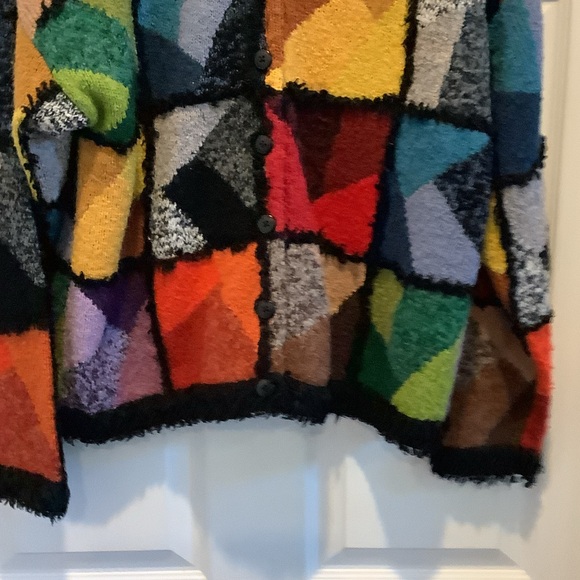 Multicolor‎ Patchwork Teddy Jacket - Picture 4 of 8